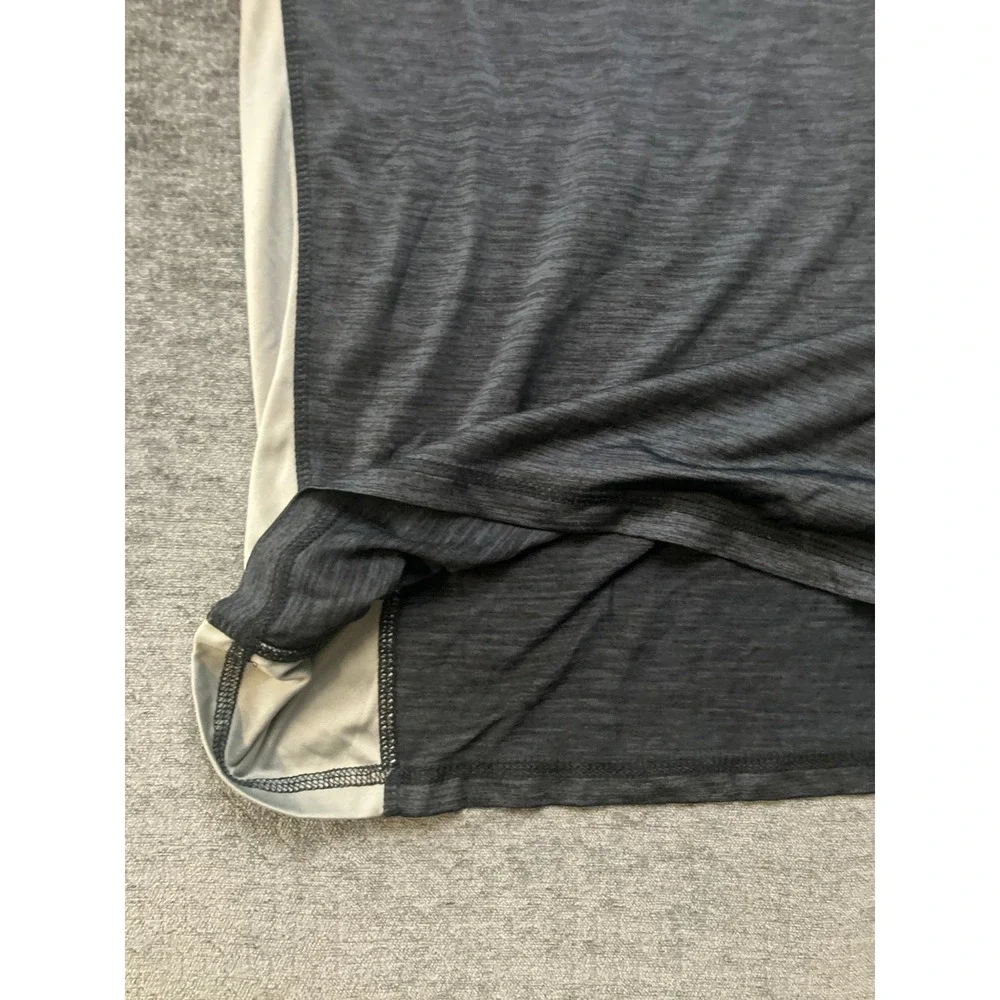 Surf Zone Authentic Swim Shirt Mens XL Gray White Contrast Stitching Performance